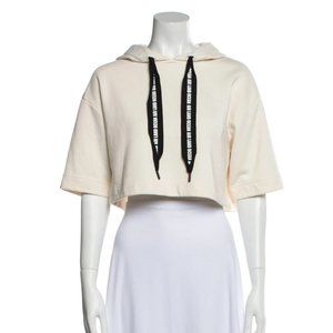 ALO LOGO Short Sleeve Cropped Sweatshirt